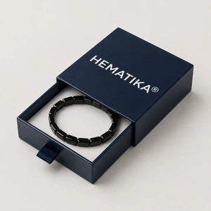 Hematika hematite bracelet for men - comparison graphic
